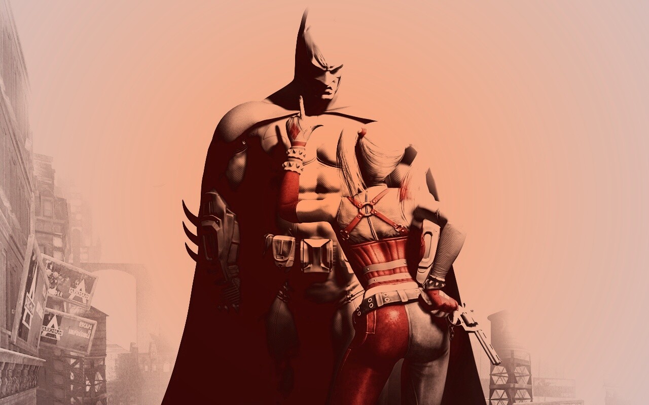 Бэтман и Харли Куин обои