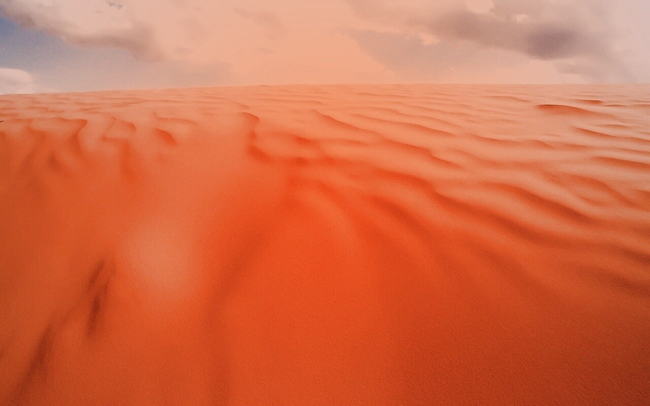 Оранжевые пески пустыни обои
