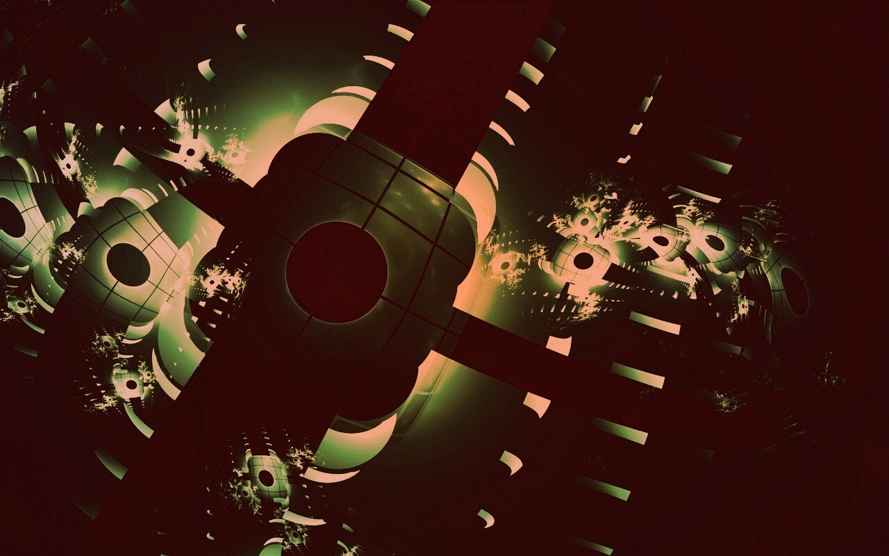 Абстрактные темно-зеленые фигуры обои