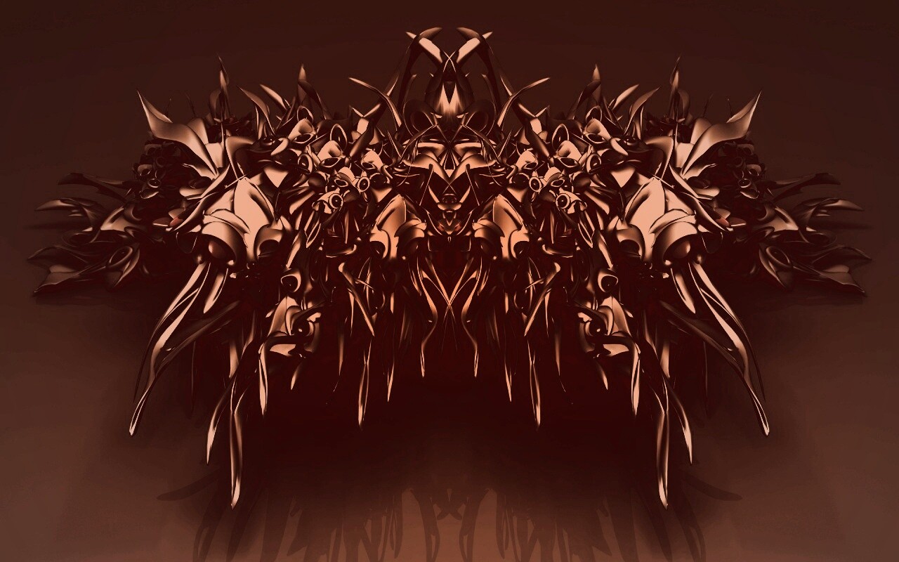 Страшная трехмерная абстракция обои