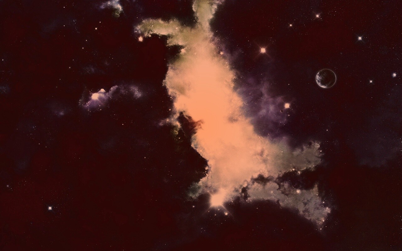 Туманность в далёком космосе обои