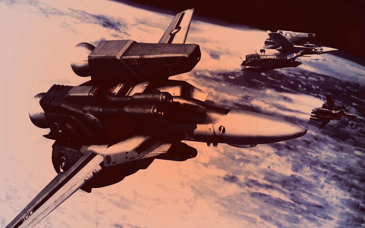 Эскадрилия легких космических истребителей обои