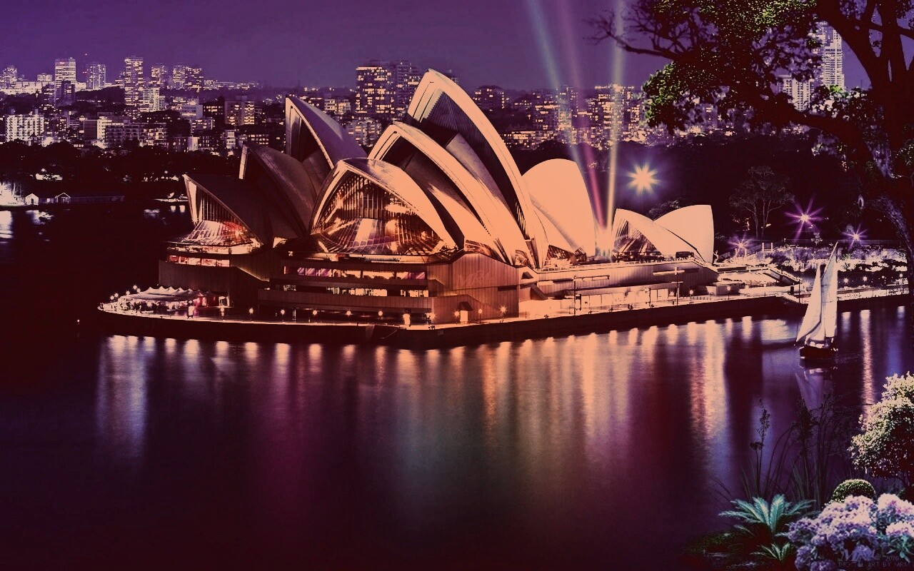 Здание оперного театра в Сиднее обои