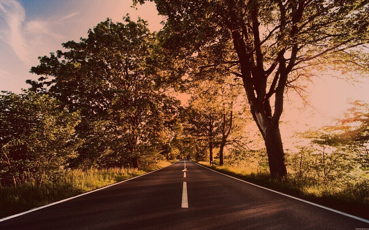 Прямая дорога обои