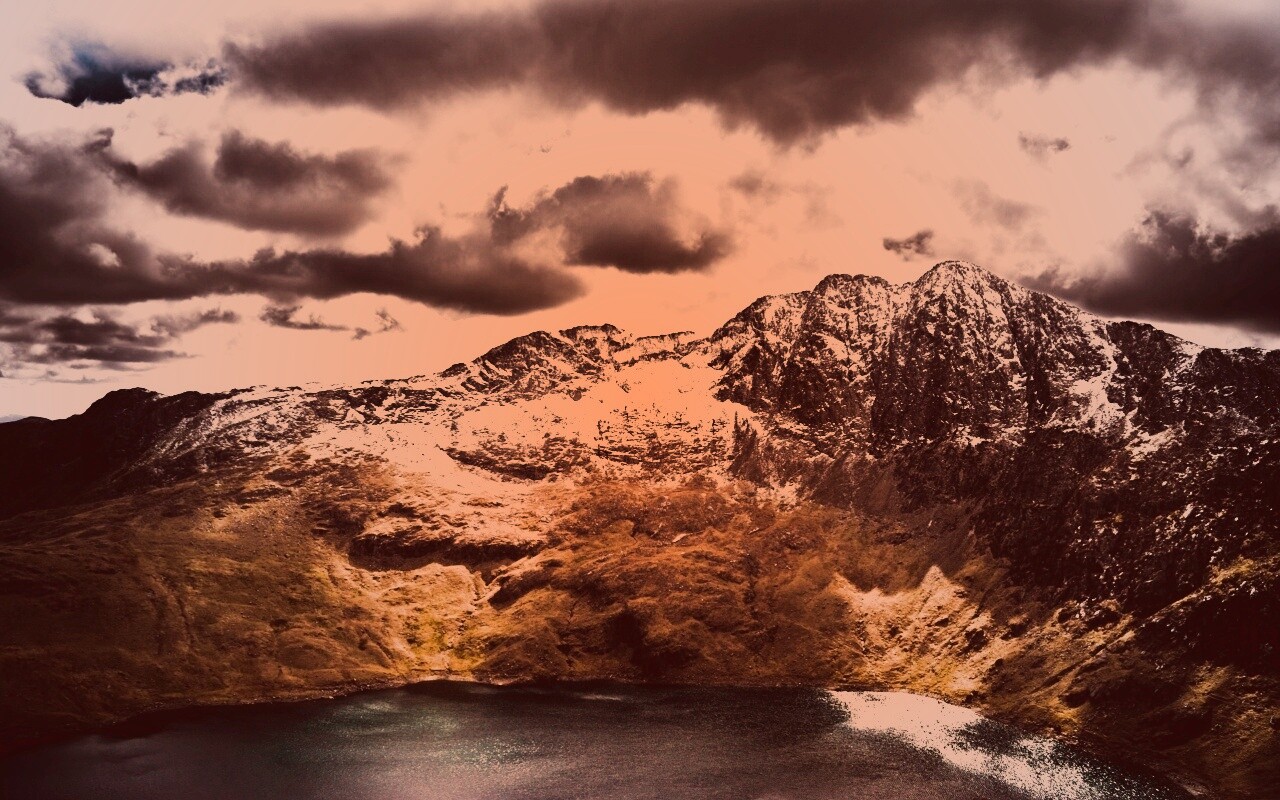 Вид на горы обои