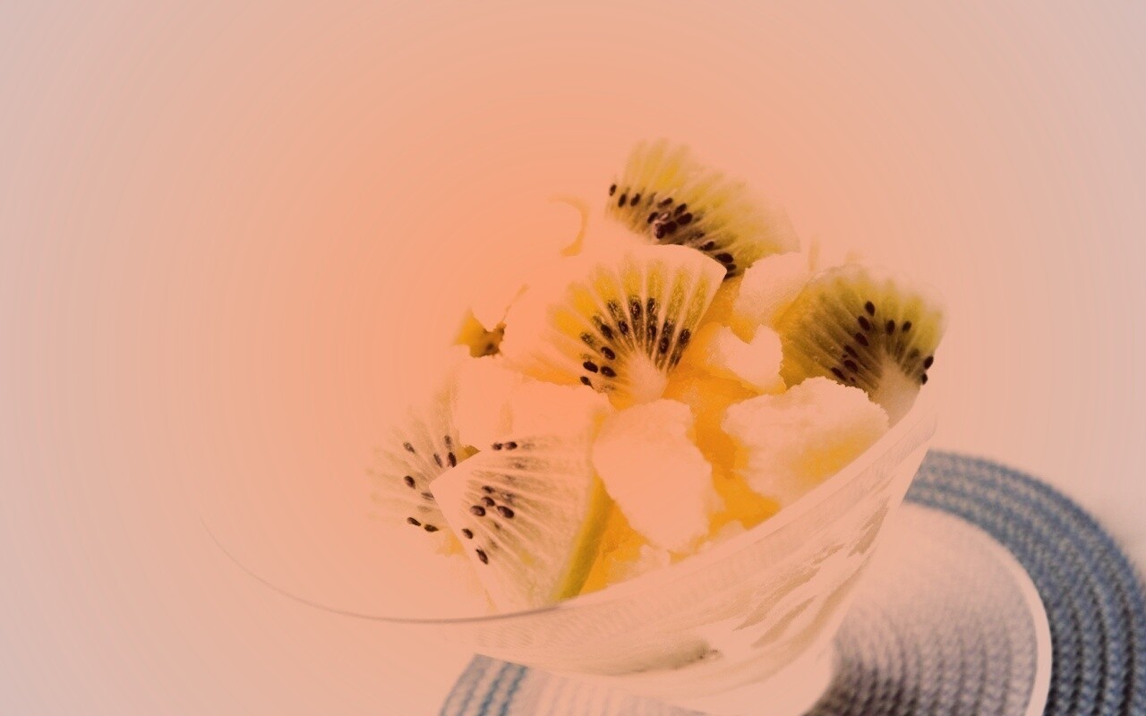 Мороженое с киви обои