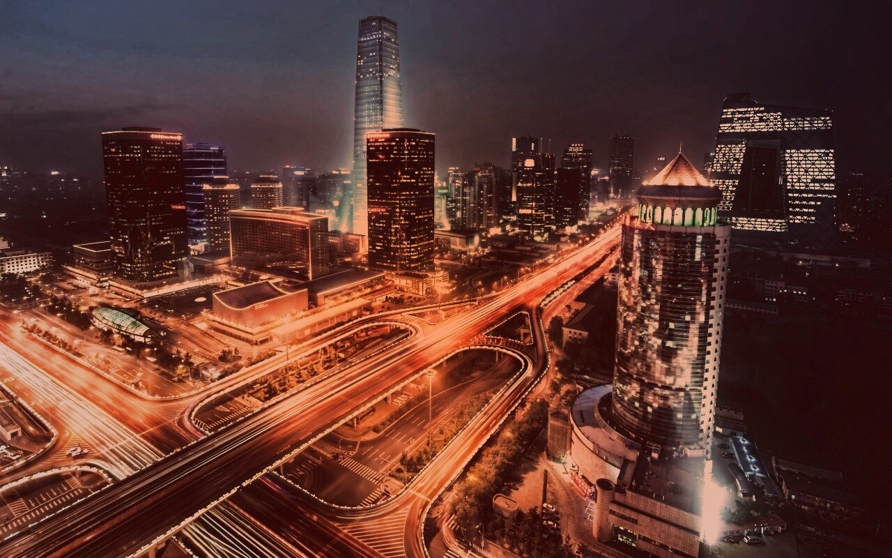 Городская развязка обои