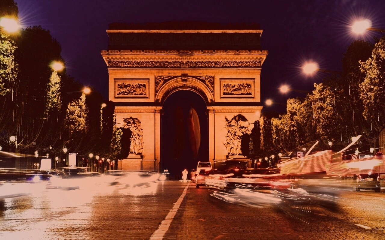 Арка на елисейских полях обои