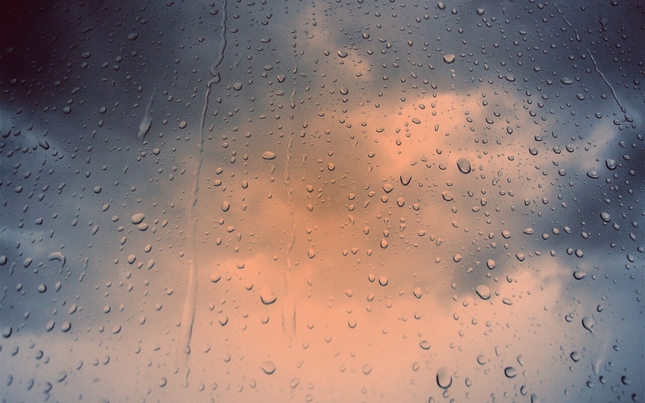 Капли на стекле обои