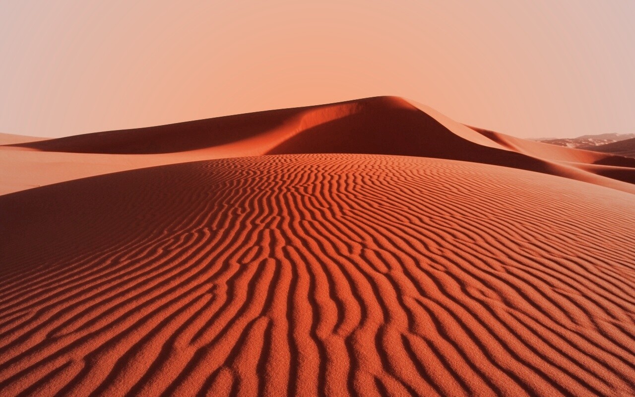 Красные барханы пустыни обои