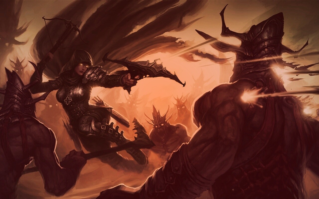 Охотник на демонов из Diablo 3 обои