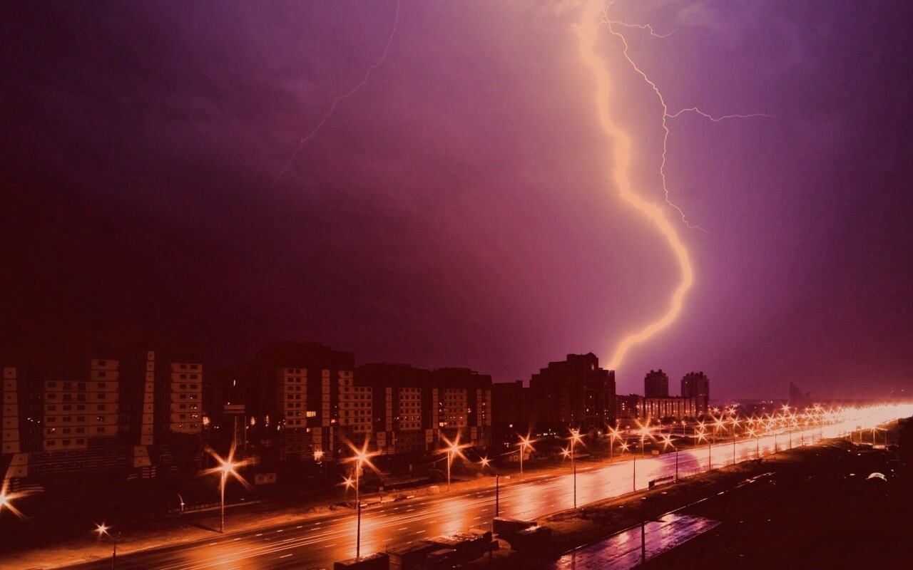 Молния обои