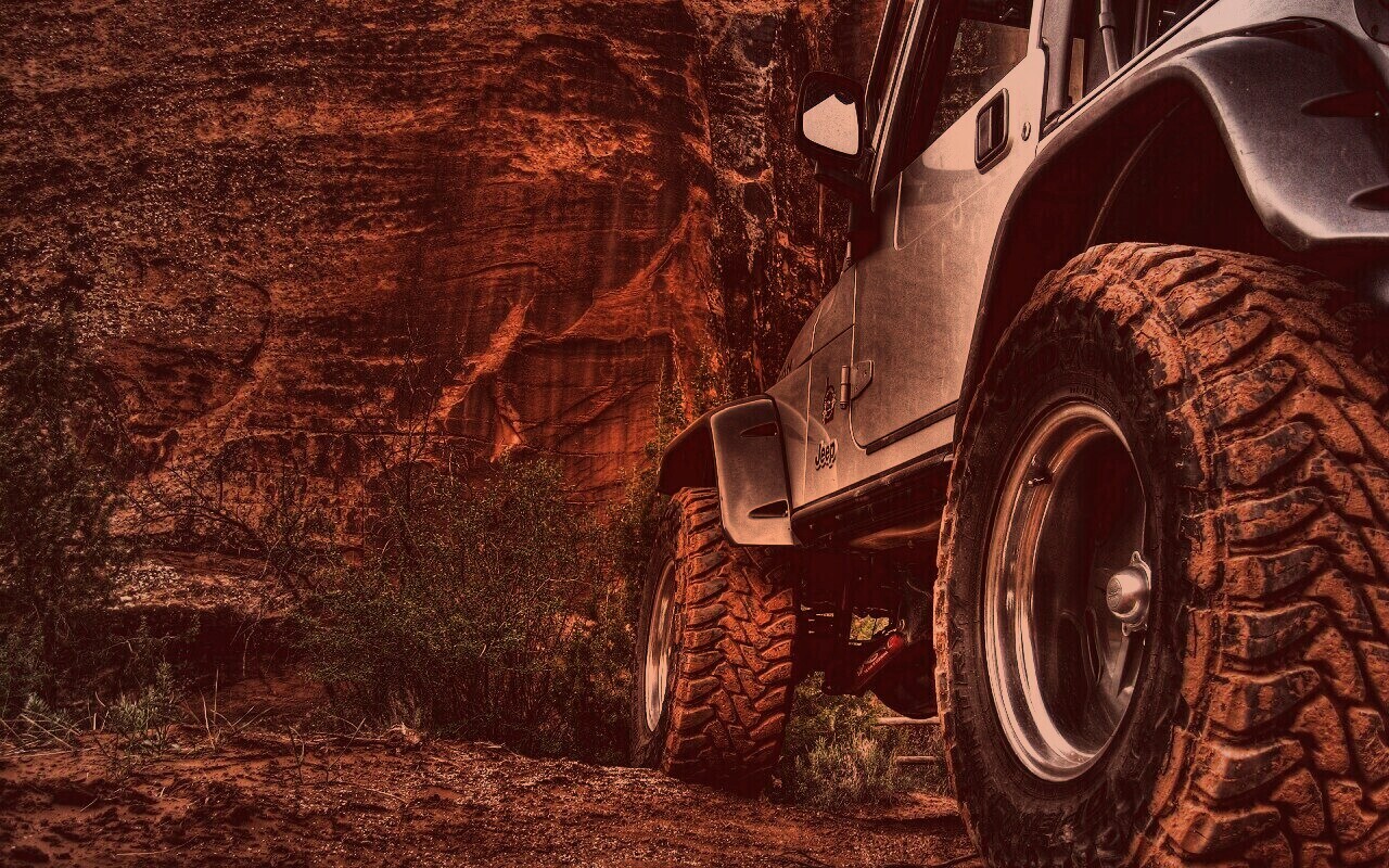 Jeep на бездорожье обои