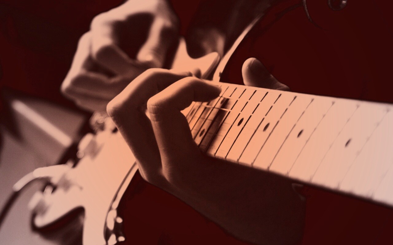 Игра на гитаре обои
