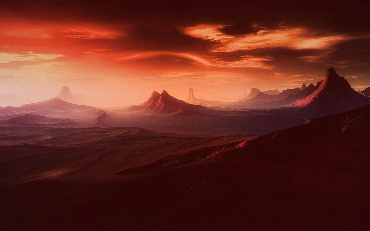 Инопланетный ландшафт обои