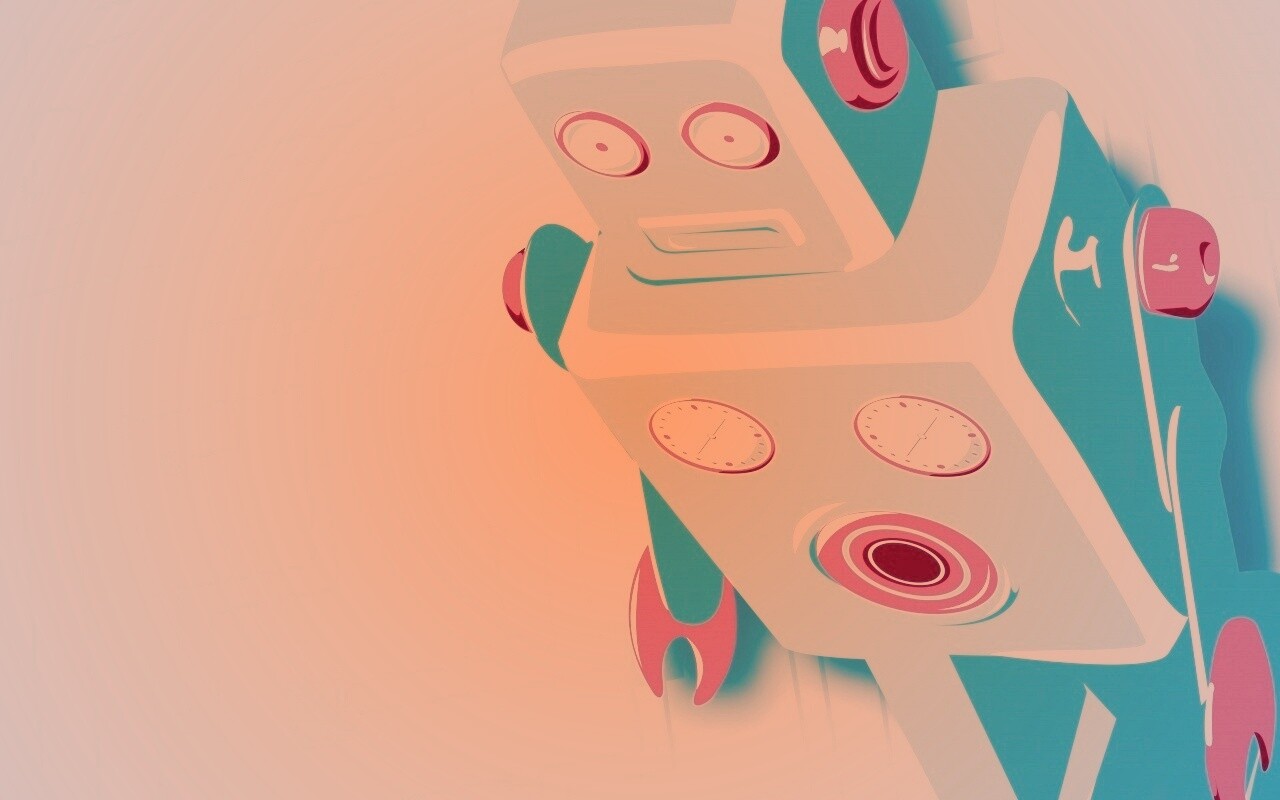 Векторный робот обои