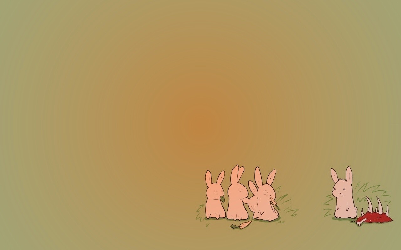 Заяц-каннибал обои