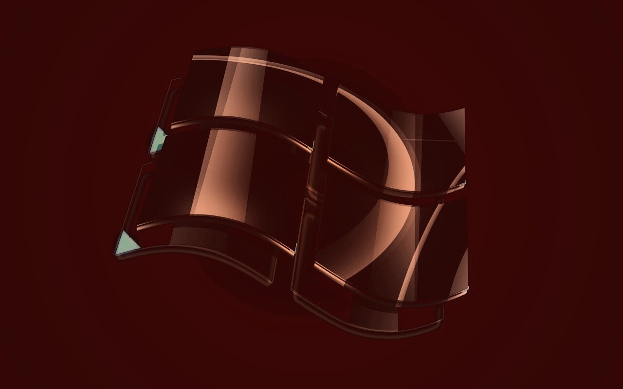 Стеклянный логотип Windows обои