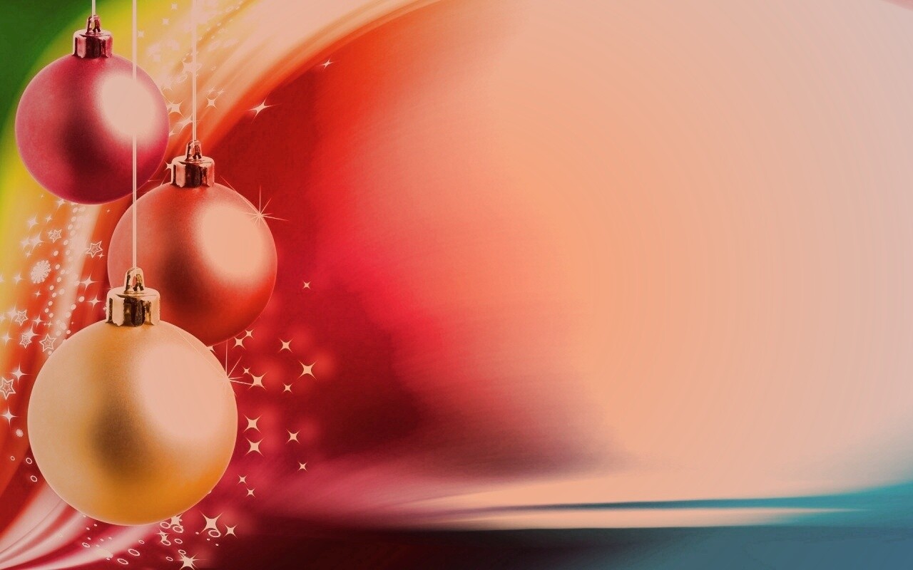 Яркие новогодние игрушки обои