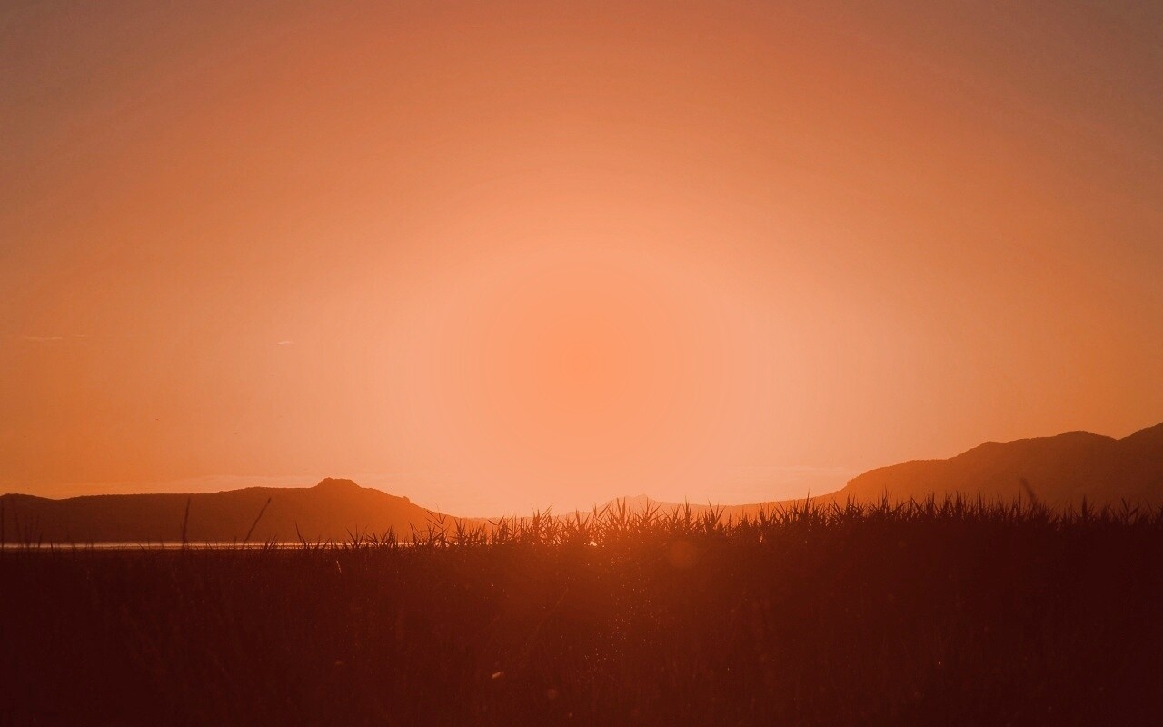 Сельский закат обои