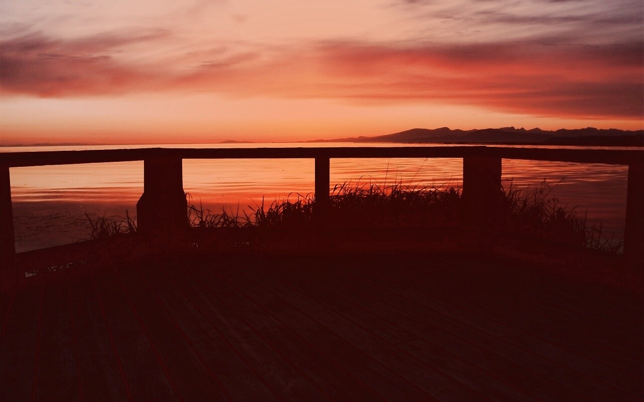 Терасса на море обои