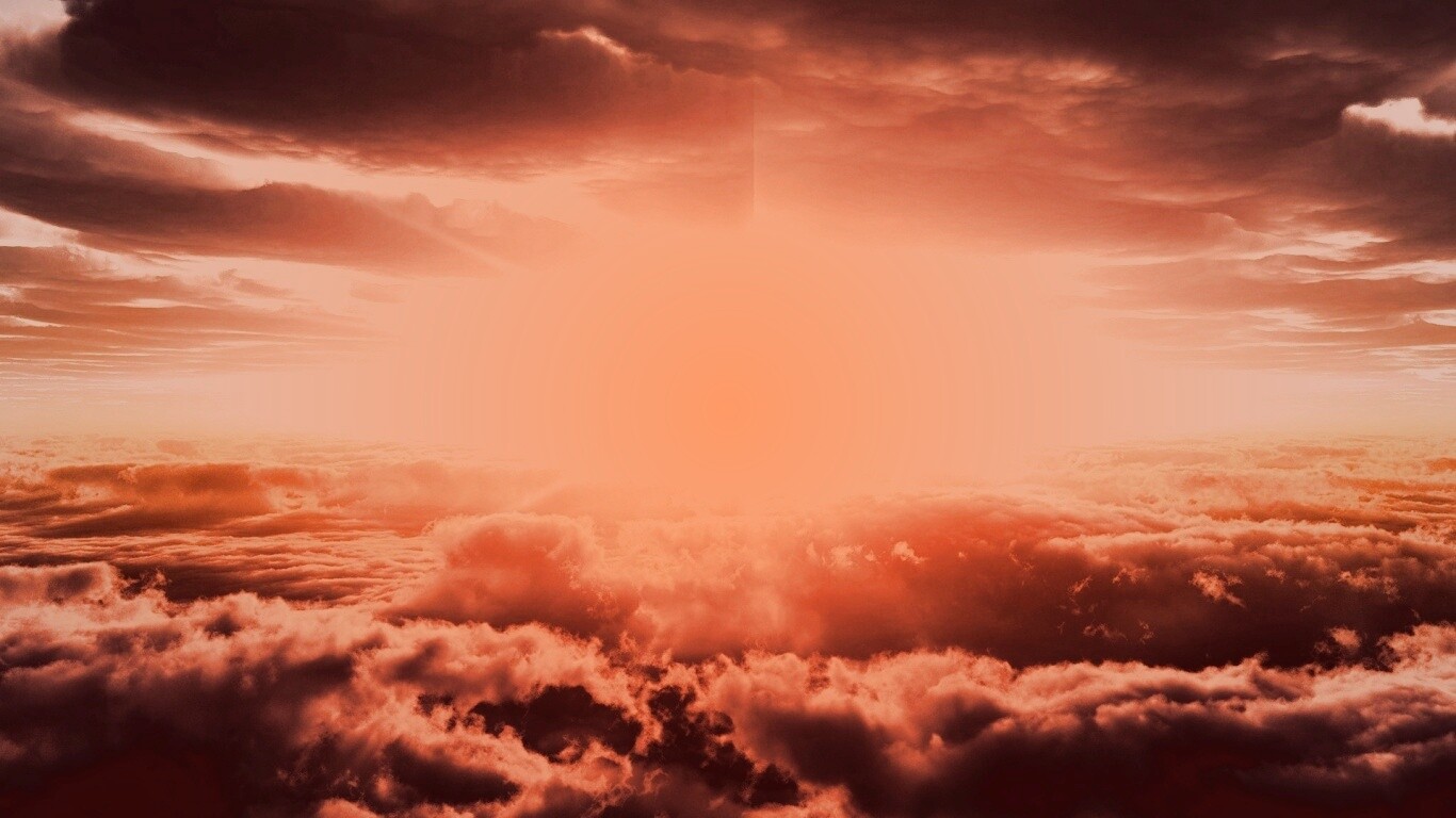 Небеса и солнце обои