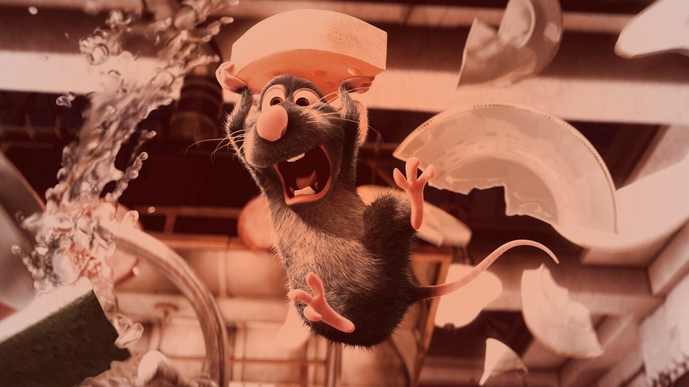 Крыса с сыром из Рататуя обои