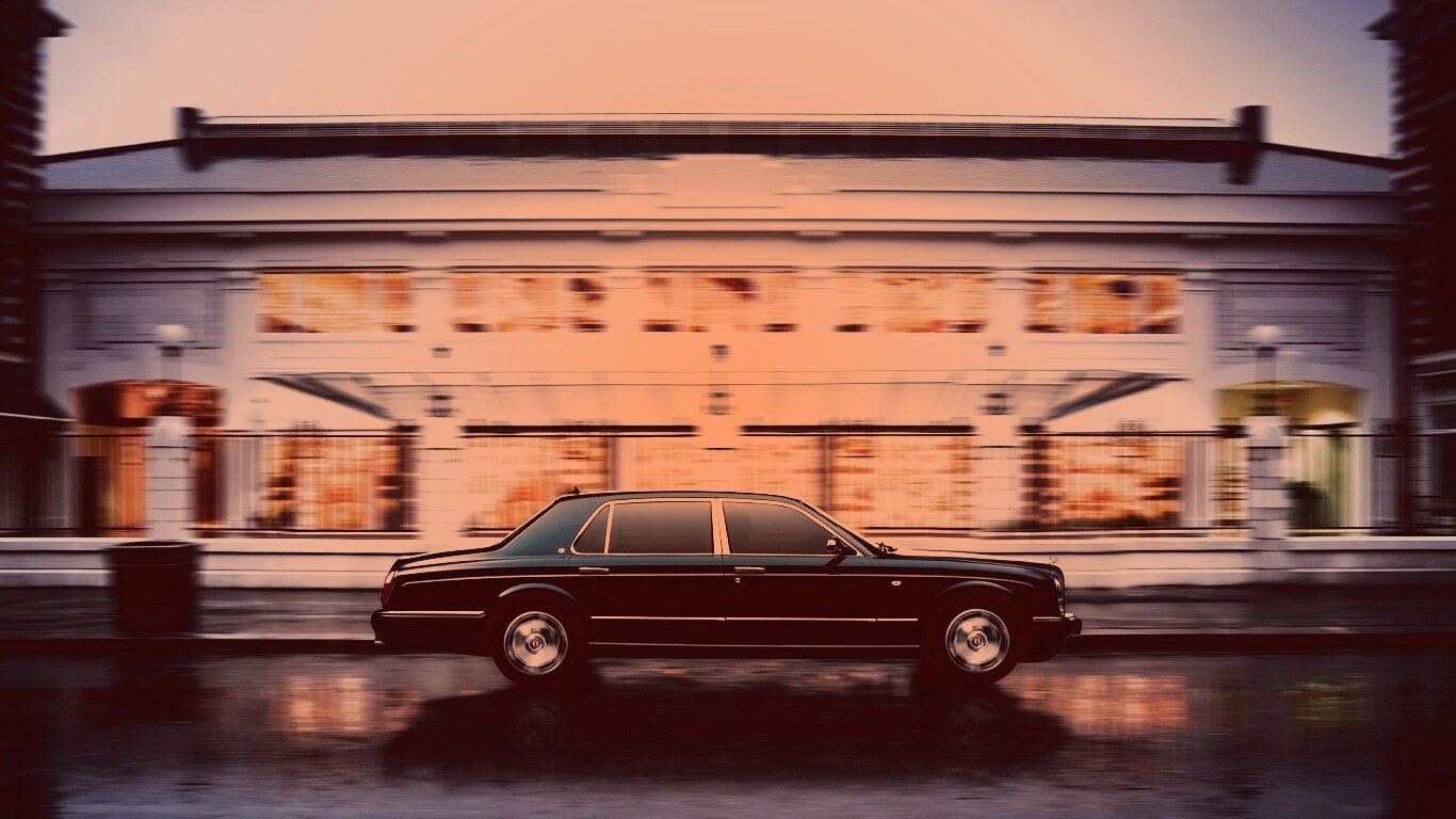 Бентли в городе обои