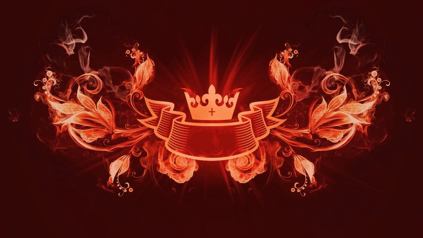 Пламенные цветы обои