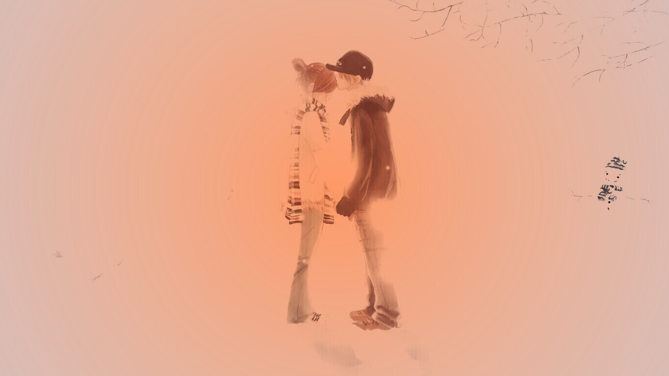 Влюбленная пара обои