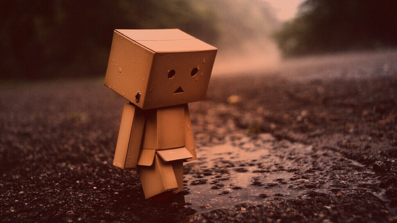 Картонный человечек обои