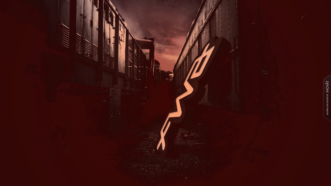 Упавшая вывеска обои