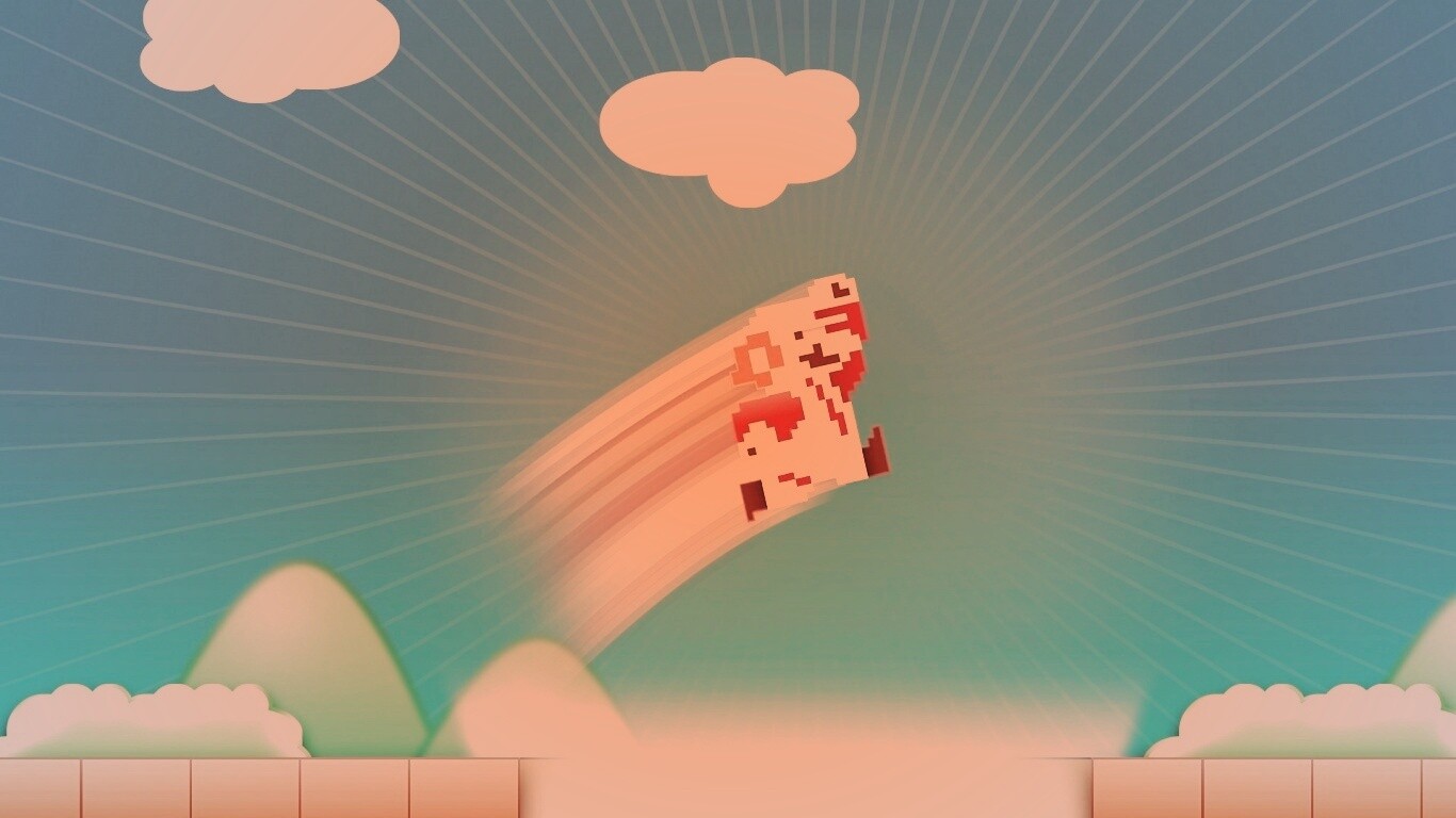 Прыжок Марио обои