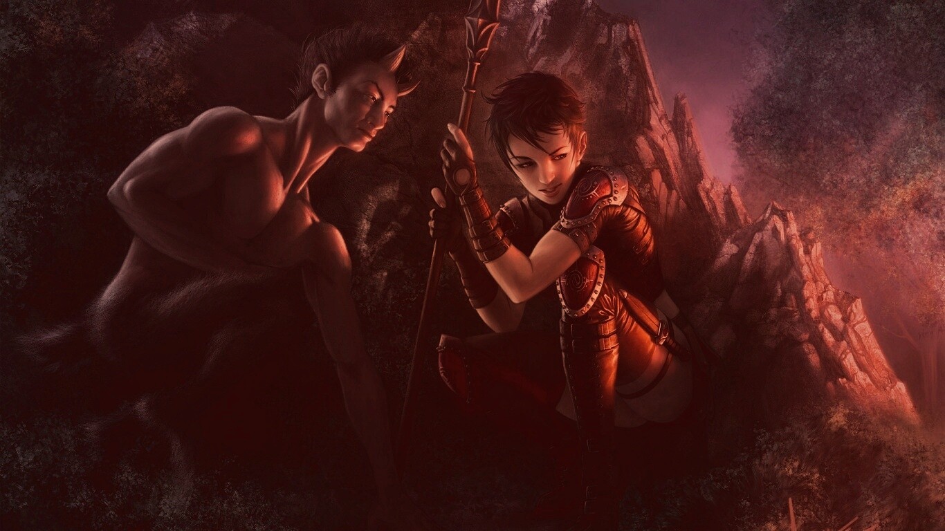 Девушка и сильван обои