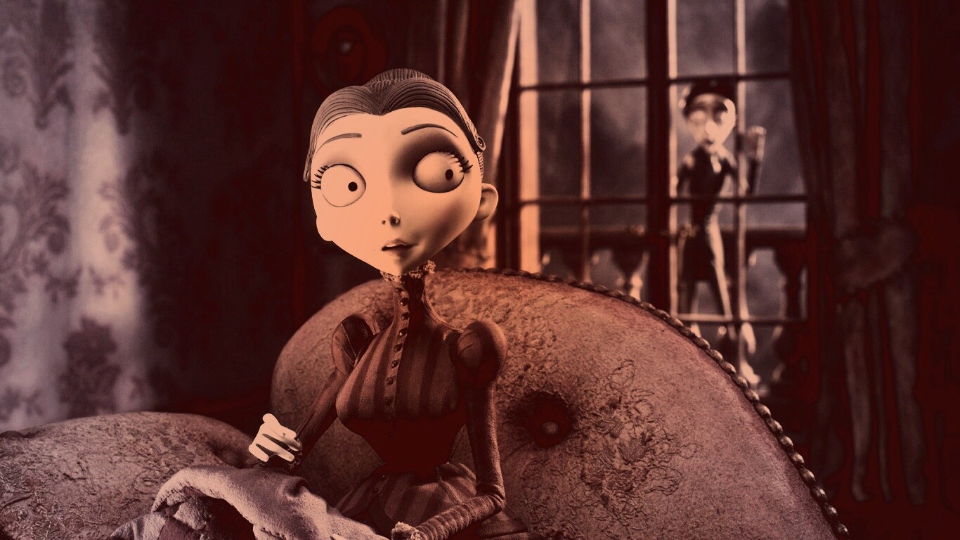 Мертвая невеста вышивает обои