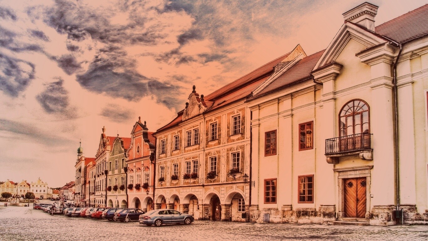 Домики в Чехии обои