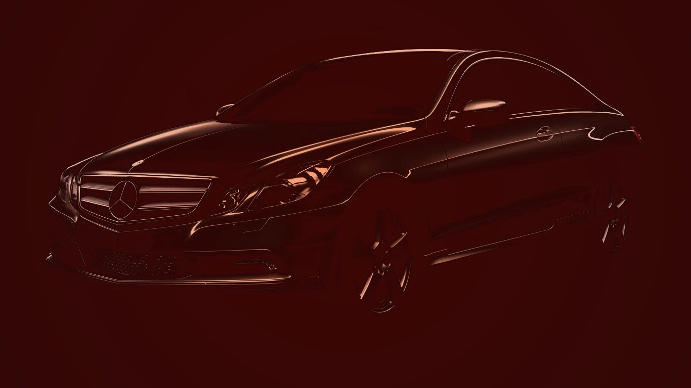 Черный Мерседес обои