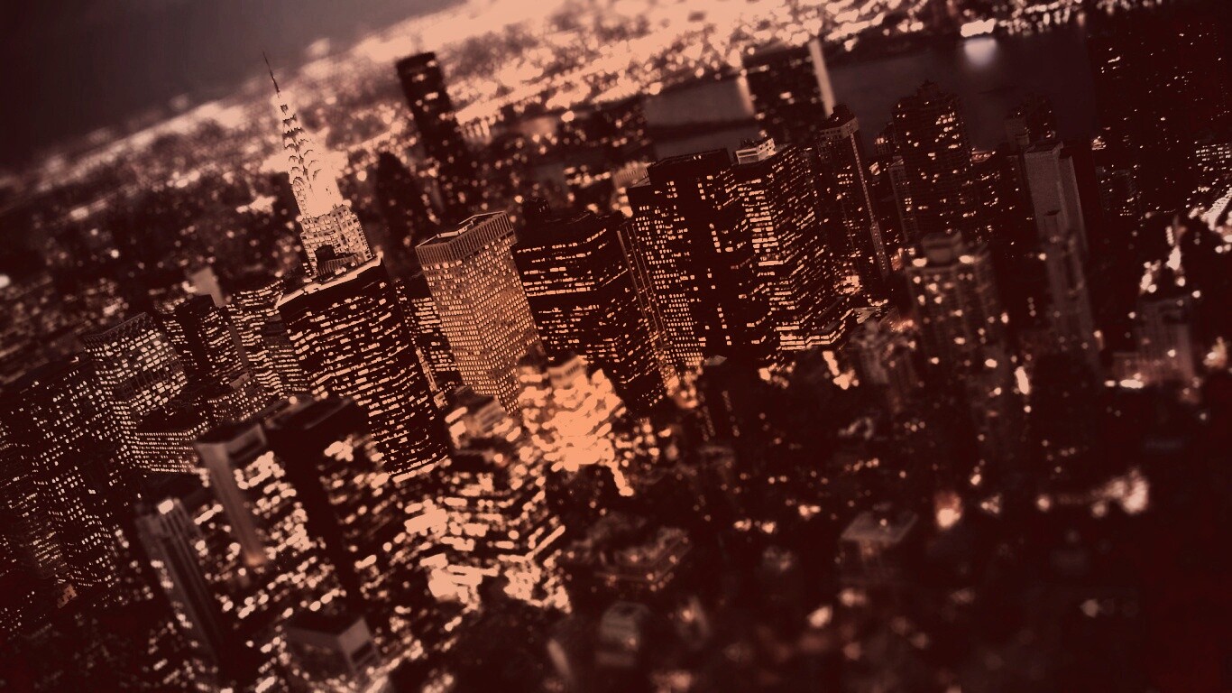 Ночной Нью-Йорк обои