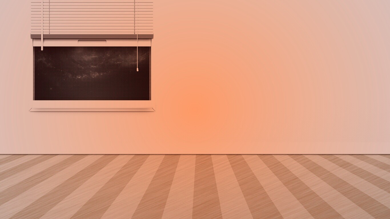 Полосатый пол и стечатое окно обои