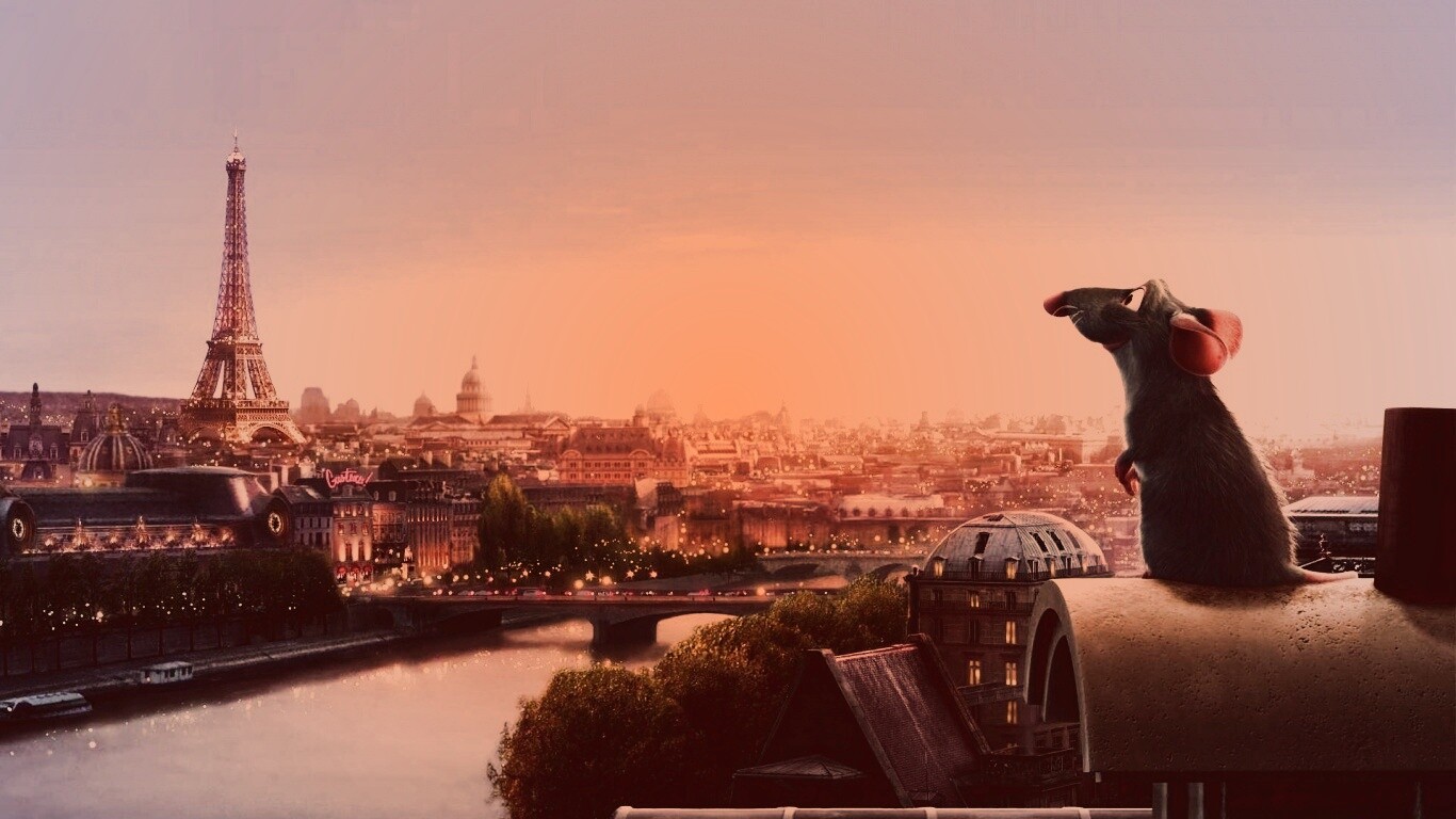 Париж в Рататуе обои