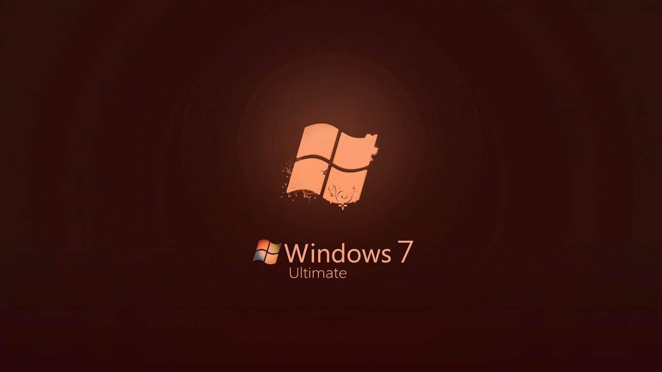 Логотип WIndows 7 Ultimate обои