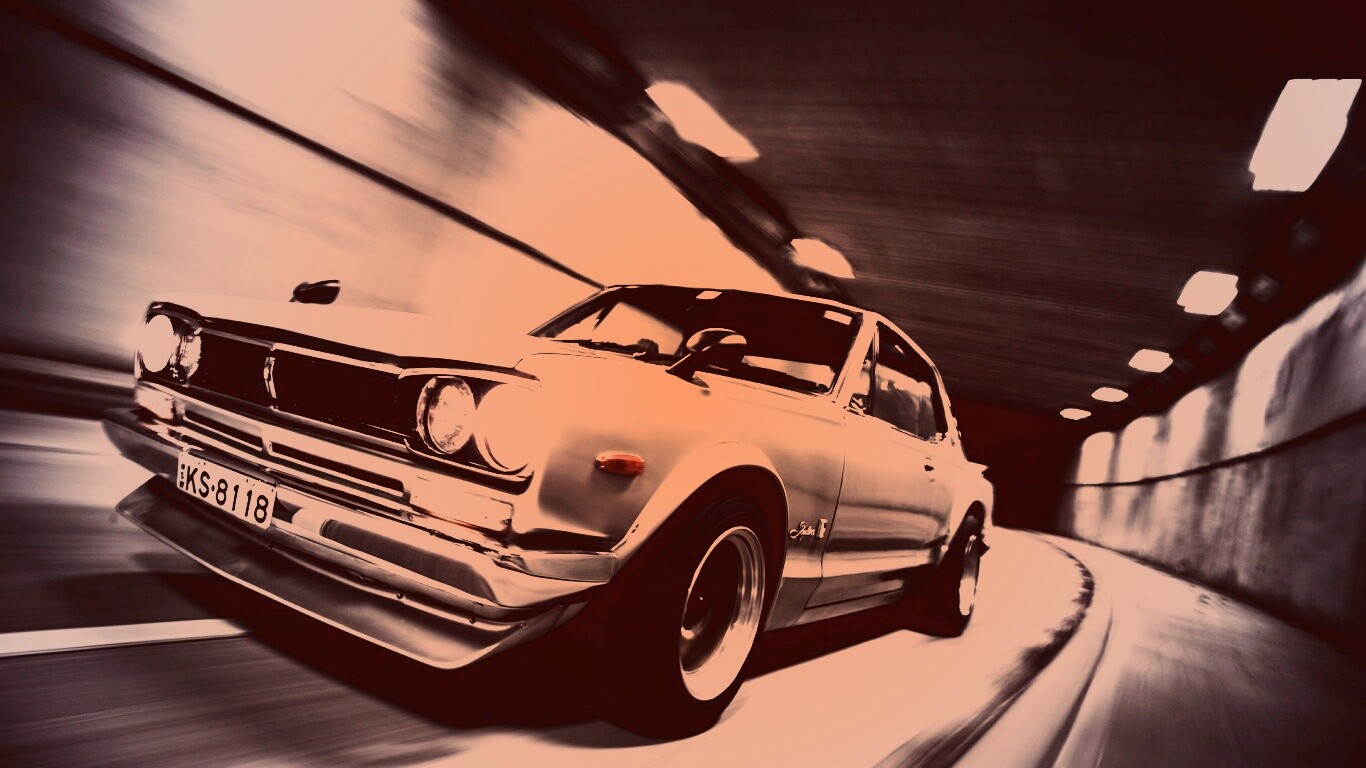 Авто в тоннеле обои