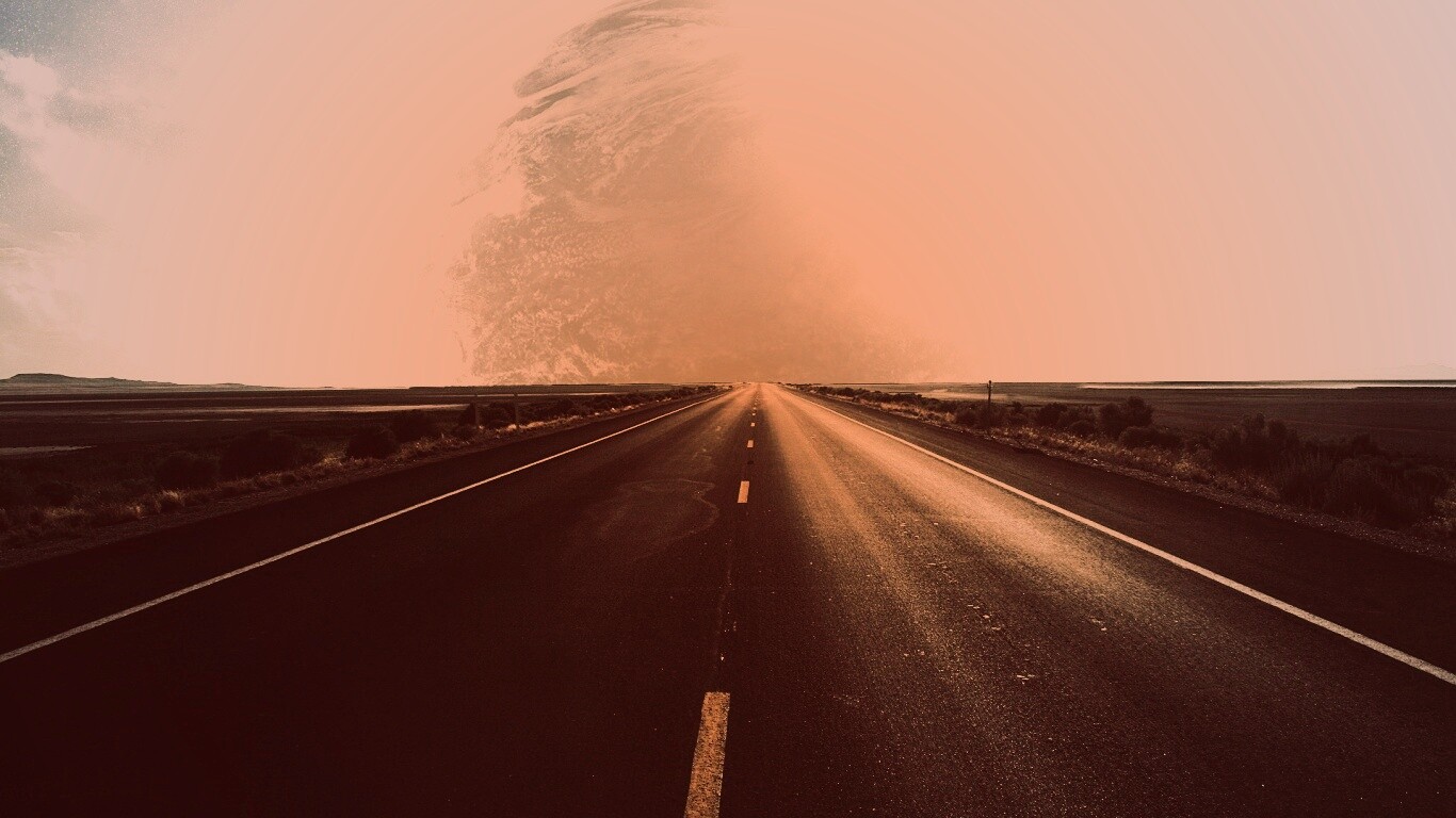 Дорога в луну обои