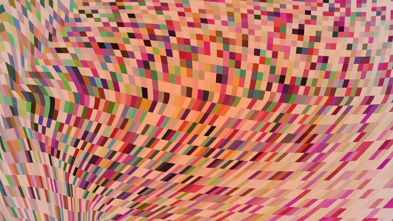 Пиксельная воронка обои