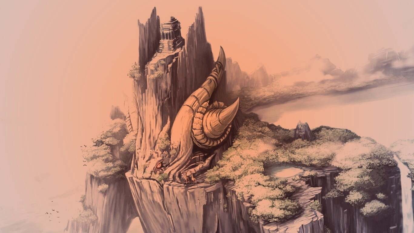 Храм на живой скале обои