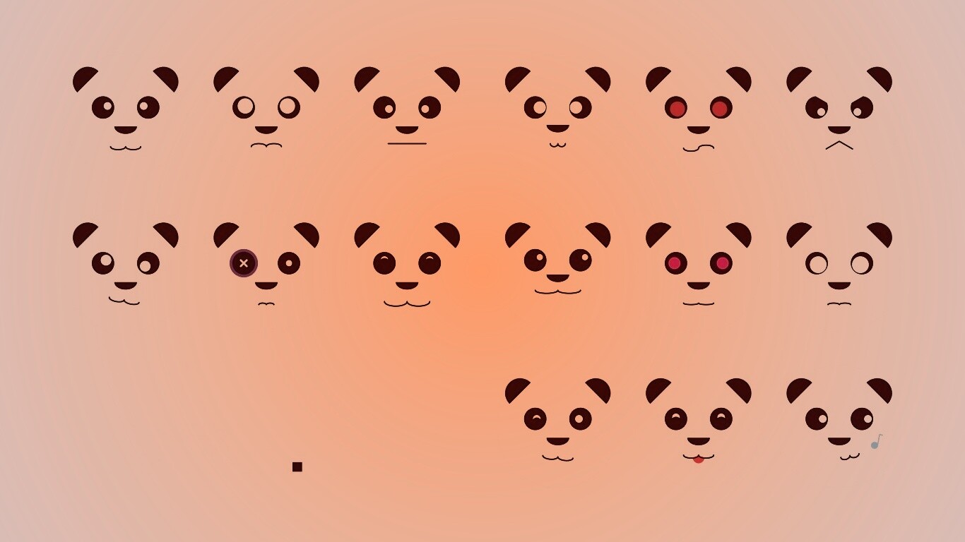 Морды панд обои