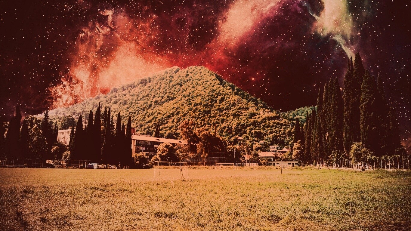 Под удивительным небом обои