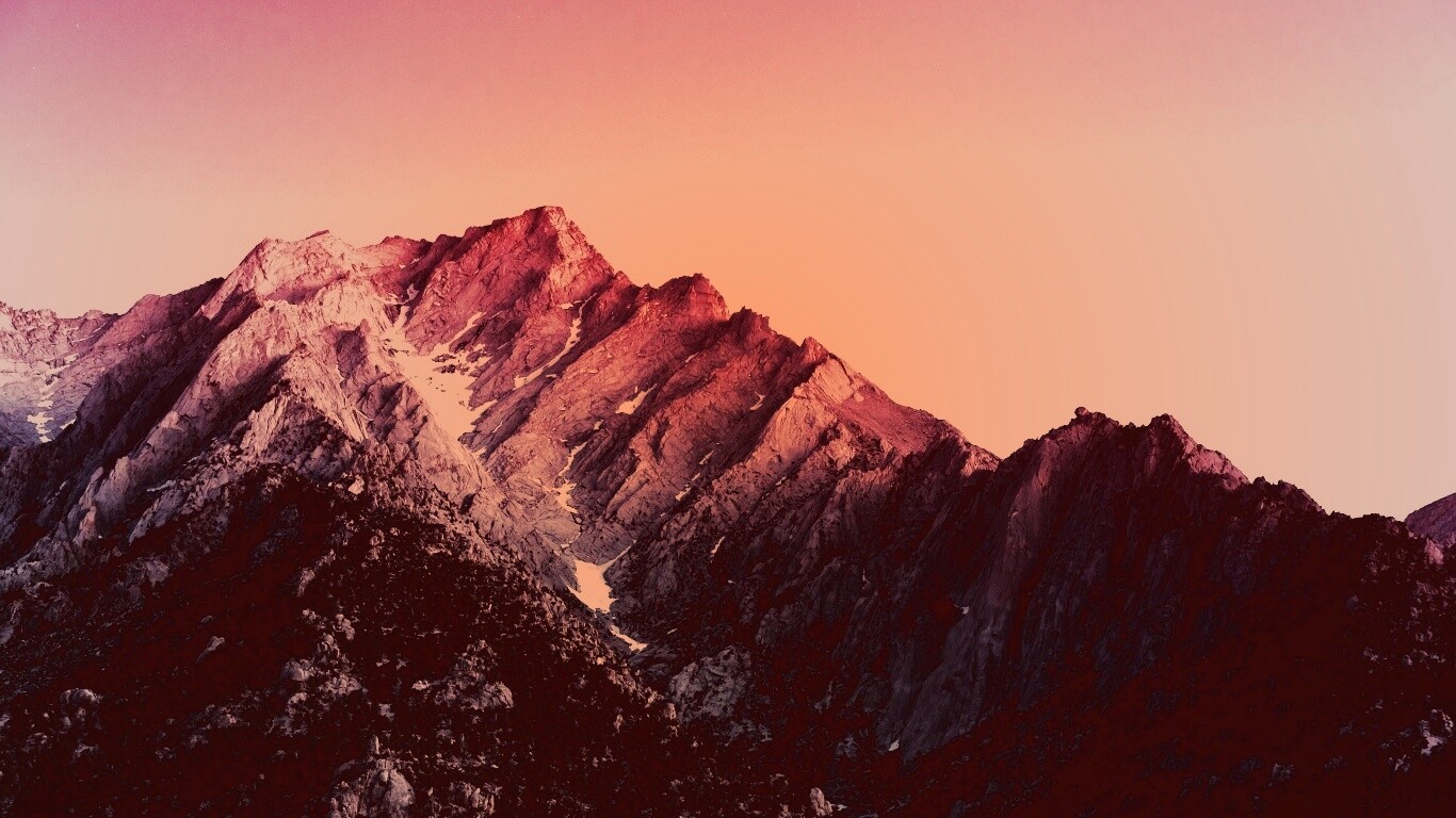 Розовые горы обои