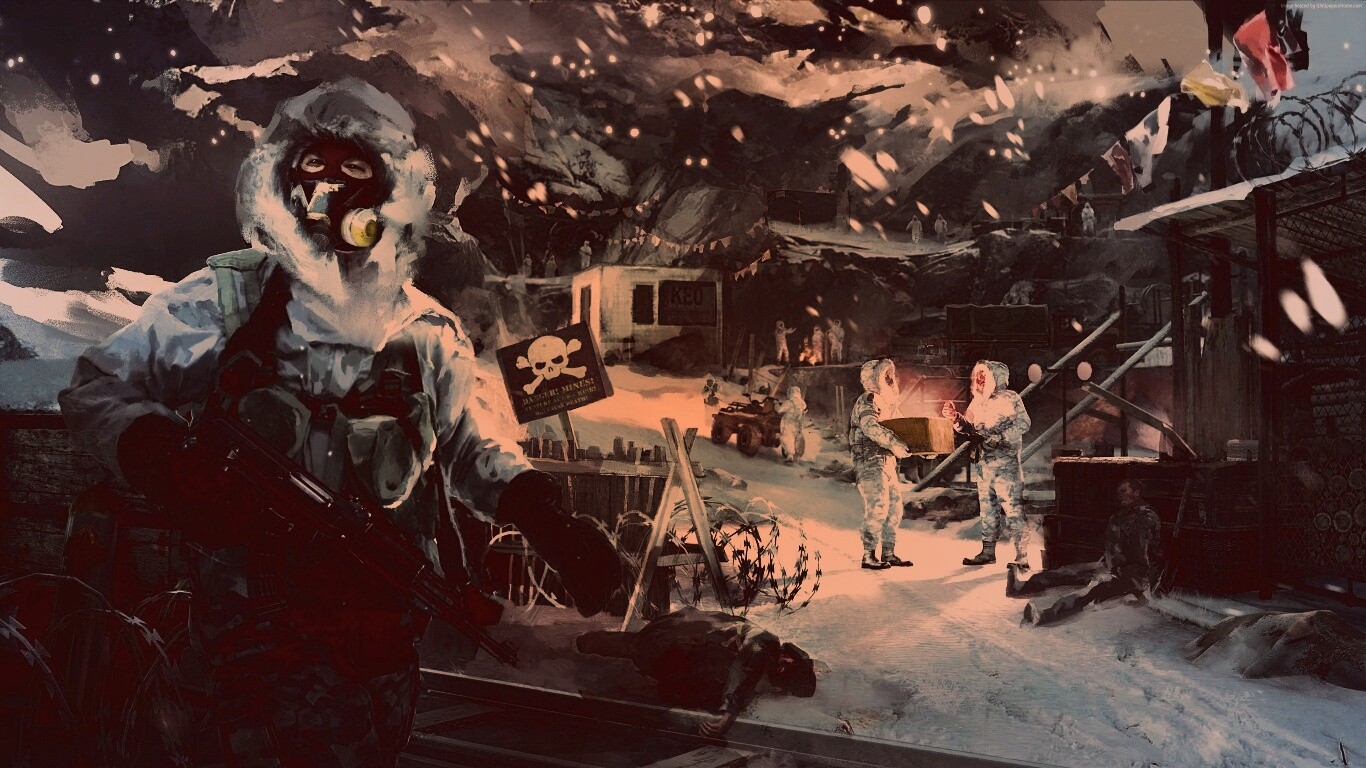 Снежно и опасно обои