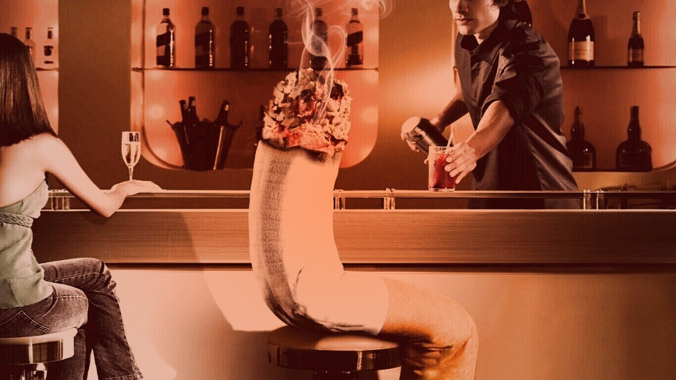 Сигарета в баре обои